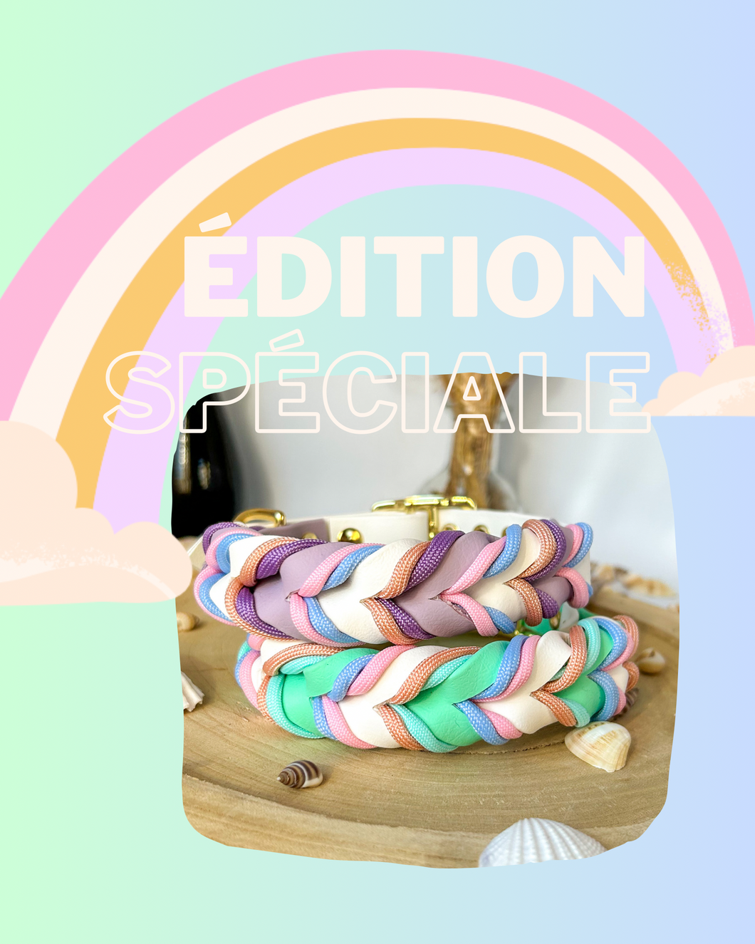 Collier Arc en ciel Pastel